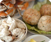 Crab meat and crab cakes